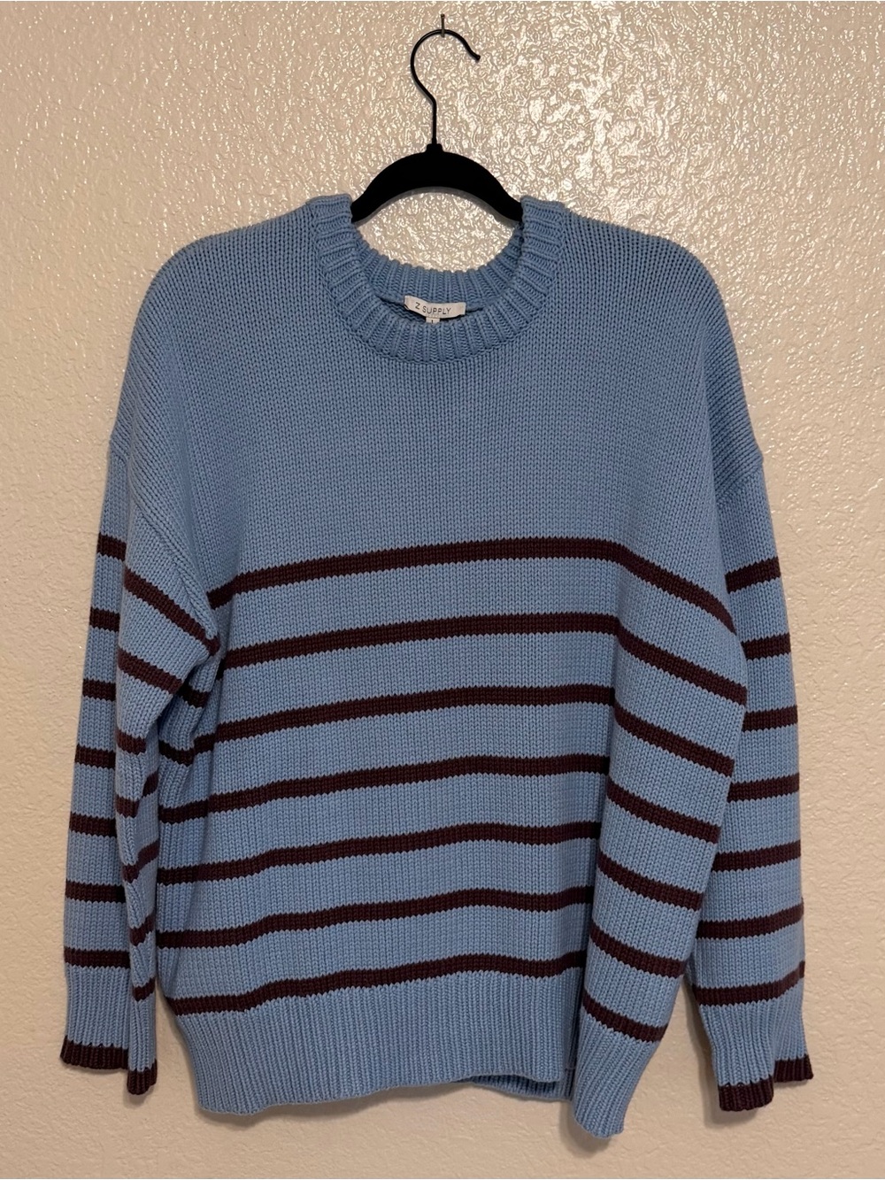 NWT Z Supply Boyfriend Striped Crewneck Sweater
